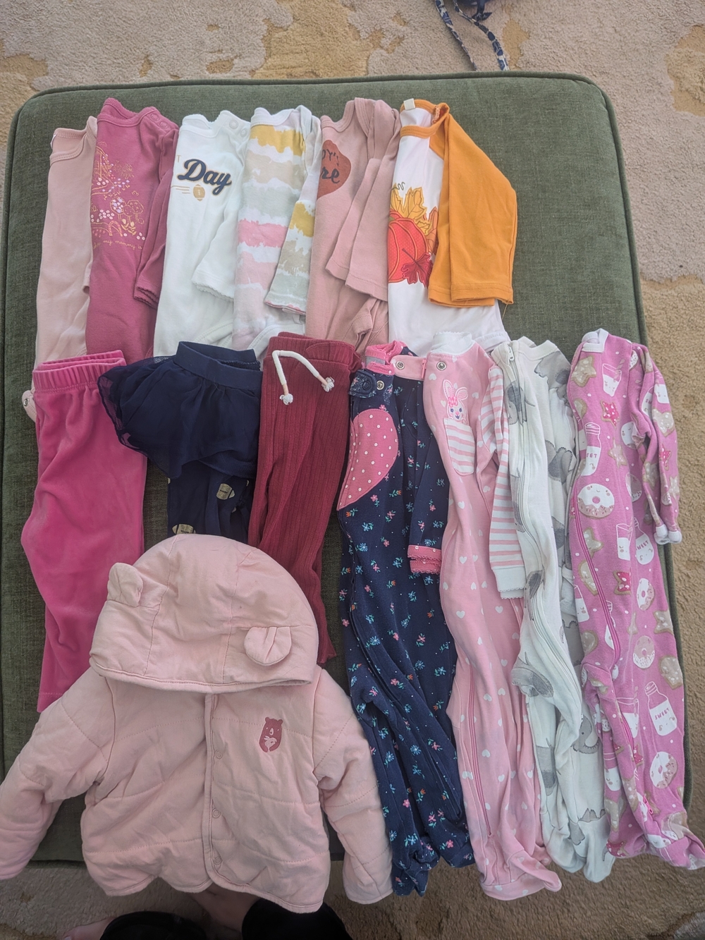 Baby Girl Size 6-9 Months Bundle 14 Pieces Brands Include Carter's